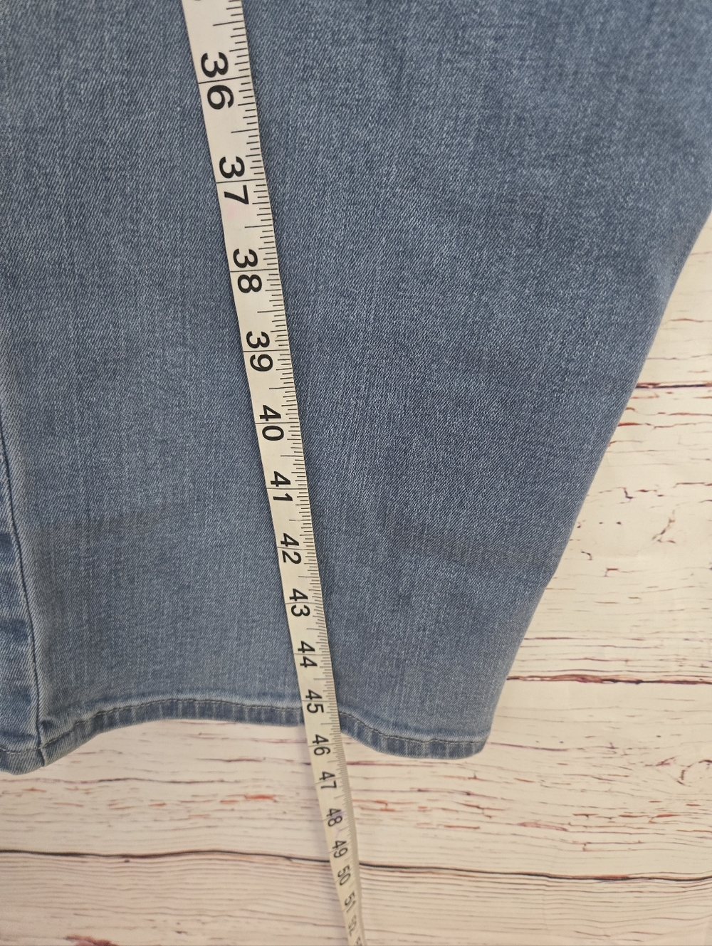 NWOT NYDJ Bailey Relaxed Straight Jeans 14W Women Blue Lift Tuck Denim - Picture 9 of 14